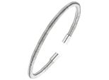 Armspange Jobo "Offener Armreif", Silber 925, ArmbäNder, Damen, Silber 925 (Sterlingsilber), Armspange, 925 Silber 17 Cm
