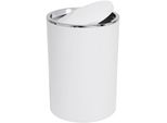 Kosmetikeimer BISCHOF Spola, weiß, H:30cm Ø:18,5cm, Kunststoff, Mülleimer, Kosmetikeimer, Fassungsvermögen 5,5l
