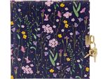 Goldbuch Diario Meadow Miracles Blu Con Serratura 16,5X16,5 Cm 96 Pagine Bianche