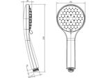 Beitz & Walz Aqvaplus Handbrause 5-Strahlig Chrom