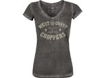 Maglietta West Coast Choppers Donna Go Fast Collo A V