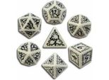 Q-Workshop Elvish - Set Di Cubi Bianchi E Neri (7)