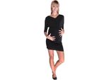 Abito Da Donna Mini Abito Elegante ; Nero/Xs/S 34/36