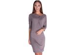 Damen Kleid Mini-Kleid Elegante ; Cappuccino/Xxl/3Xl 44/46