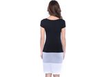Abito Donna Di Media Lunghezza Tricolore; Nero L/Xl