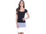 Abito Donna Di Media Lunghezza Tricolore; Nero 2XL/3XL