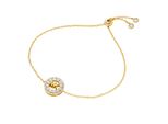 Armband Michael Kors "Schmuck Geschenk Silber 925 Armschmuck Premium", Gold (Gelbgoldfarben, Kristallweiß, Kristallweiß), ArmbäNder, Damen, 19Cm, Silber 925 (Sterlingsilber), Armband, Mit Zirkonia (Synth.)