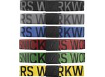 Cintura Snickers Sww Con Logo Nero-Grigio Acciaio