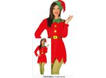 Costume Da Elfo Di Natale Per Donna - Costume Da Aiutante Di Babbo Natale Con Campanelli Taglia M-XL, Taglia:M