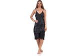 Donna Negligee Camicia Da Notte Lingerie Satin; Nero S
