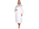 Vestaglia Da Donna Kimono Vestaglia Da Notte In Raso Con Pizzo; Ecrù/Xxl/44