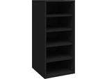 Vidaxl Scarpiera Nera 31,5X35X70 Cm Materiale A Base Di Legno