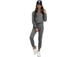 Tuta Da Jogging Da Donna Con Cappuccio, Grafite XL/42