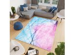 Tappeto Tapiso Toscana Moderno Rosa Blu Soggiorno OEKO-TEX 160 X 230 Cm