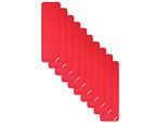 10X Oliver Tappetino Da Ginnastica 180 X 60 X 1 Cm - Rosso