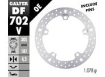 Disco Freno Galfer DF702V Round Rigido Anteriore 305X4.5Mm Per Bmw R Gs HP2 Enduro 1200 Ccm Anno 2005 - 2009