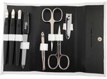 Set Per La Cura Delle Unghie 8 Pezzi In Vera Pelle | Manicure Pedicure | Solingen | Germany Bianco
