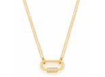Leonardo 022963 Collana Da Donna Ciao Zora Acciaio Inossidabile Oro Bianco 49 Cm