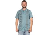 Herren Poloshirt Sommer Polo-Hemd Kurzarm Petrol/M