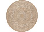 Tappeto Per Esterni Comilla Beige 80 Cm Rotondo
