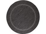 Tappeto Per Esterni Relax Nero 160 Cm Rotondo