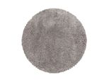 Tappeto A Pelo Alto Fluffy Beige 200 Cm Rotondo