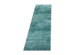 Tappeto A Pelo Alto Brilliant Turchese 80 X 250 Cm