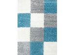 Tappeto A Pelo Alto Life Turchese 60 X 110 Cm