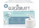 Scatola Di Carta Igienica GlüCksblatt, 3 Veli, 27 Rotoli X 250 Fogli, 100% Cellulosa, Confezione Sfusa, Carta Igienica Super Morbida