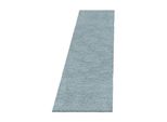Tappeto A Pelo Alto Fluffy Blue 80 X 250 Cm