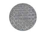 Tappeto A Pelo Alto Pisa Grey 160 Cm Rotondo