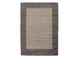 Tappeto A Pelo Alto Life Taupe 60 X 110 Cm