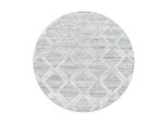 Tappeto A Pelo Alto Pisa Grey 80 Cm Rotondo