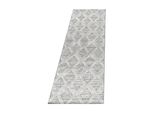 Tappeto A Pelo Alto Pisa Grey 80 X 250 Cm