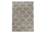 Tappeto Salsa A Pelo Alto Beige 240 X 340 Cm