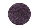 Tappeto A Pelo Alto Sydney Violet 200 Cm Rotondo