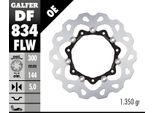 Set Di Dischi Freno Galfer 2X DF834FLW Wave® Flottante Anteriore 300X5Mm Per Harley Davidson Cvo Street Glide Flhxse Flhr Road King Flhx Flhrc Classic Flht Anno 2008 - 2015