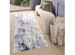 Tappeto Tapiso Sky Modern Blue Grey Cream OEKO-TEX 70 X 500 Cm