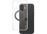 Panzerglass Care By ® Feature Case Trasparente M. Schwarz Kickstand & Magsafe Iphone 16 Plus, Cover, Apple, Apple - Iphone 16 Plus, Trasparente