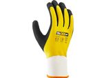 Texxor Guanto In Poliestere Lavorato A Maglia In Lattice Bianco/Giallo/Nero-10
