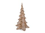 Clayre & Eef Decorazione Natalizia Con Illuminazione A Led Albero Di Natale 42 Cm Plastica Marrone
