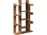 Libreria Effetto Legno Antico 86X25,5X140 Cm Materiale A Base Di Legno