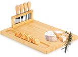 Tagliere Per Formaggi In Bambù Con Coltelli, 5 Pezzi