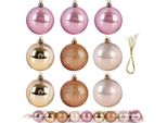 Set Di 9 Palline Infrangibili E Scintillanti Per L'albero Di Natale