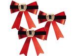 Fiocco Decorativo Natalizio 10X10 Cm 3 Pz.