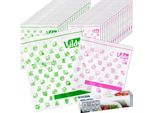 Sacchetti Per Alimenti Con Chiusura Lampo 20,5X21 Cm / 24X29 Cm, 40 Pezzi.
