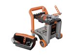 Banco Da Lavoro Smoby Black+Decker - 3 In 1: Banco Da Lavoro, Carrello E Carriola, Per Bambini Dai 3 Anni In Su