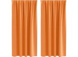 Vidaxl Tende Oscuranti Con Anelli 2 Pezzi Arancione 175 X 140 Cm