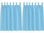 Vidaxl Tende Oscuranti Con Anelli 2 Pezzi Blu Cielo 140 X 140 Cm