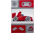 Tappeto Per Bambini Kids Red 160 Cm X 230 Cm
